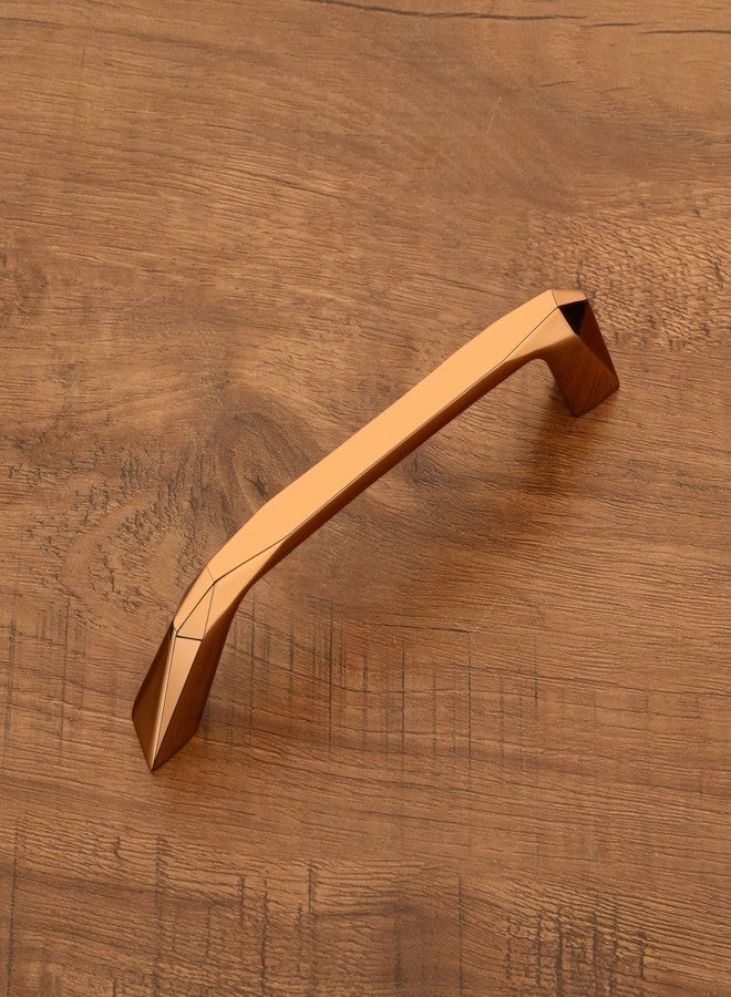 HARMONUS ,Fancy Zinc Kitchen Cabinet Handle/Pull Handle/Door Handle/Drawer Handle,Rose Gold Finish, Zinc Alloy, 160 MM (8 Inch), 10 PCS HCRGR-175-10-160MM - Image 1